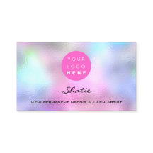 メイクアップアイブロゴラッシュホログラフィックピンク