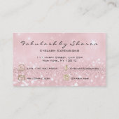 メイクアップアイブロックスエクステンショングリッター金ゴールドピンク 名刺 (裏面)