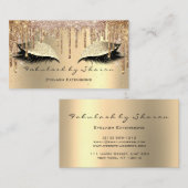 メイクアップアイブロックスラッシュグリッタードリップス金ゴールドルクスVIP 名刺 (正面/裏面)