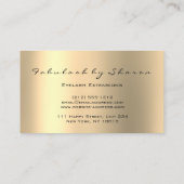 メイクアップアイブロックスラッシュグリッタードリップス金ゴールドルクスVIP 名刺 (裏面)