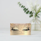 メイクアップアイブロックスラッシュグリッタードリップス金ゴールドルクスVIP 名刺 (スタンド正面)