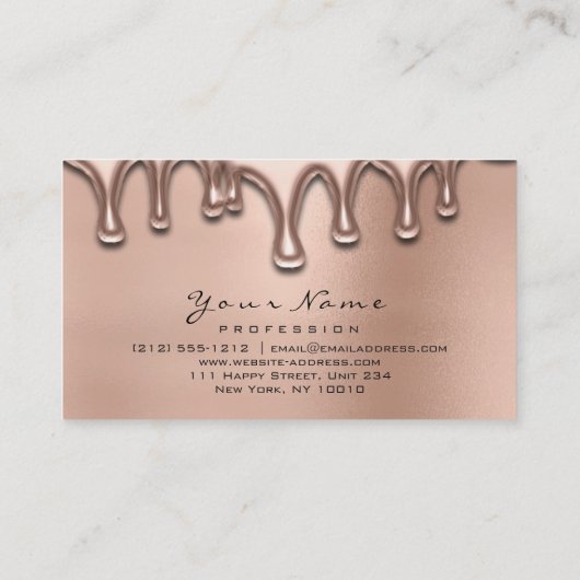 メイクアップアイブロックスラッシュグリッターバラ金ゴールドWaxing 名刺 (裏面)