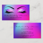 メイクアップアイブロックスラッシュグリッターブライトマイアミピンク 名刺 (正面/裏面)