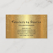 メイクアップアイブロックスラッシュズグリッタードリップVIP金ゴールド 名刺 (裏面)