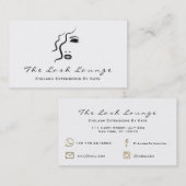 メイクアップアイブロックスロゴ金ゴールドホワイトブラック 名刺 (正面/裏面)