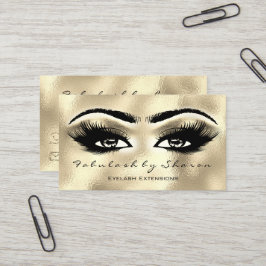 メイクアップアイブロッシュエクステンショングリッターゴールデンアイズ 名刺