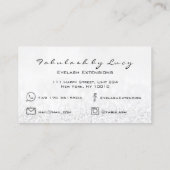 メイクアップアイブロッシュエクステンショングリッターシルバーグレー 名刺 (裏面)