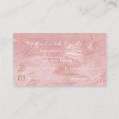 メイクアップアイブロッシュエクステンショングリッターマーブルピンク 名刺 (裏面)