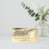 メイクアップアイブロッシュエクステンショングリッタールクス金ゴールド 名刺 (スタンド正面)