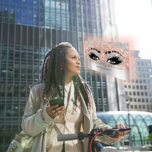 メイクアップアイブロッシュグリッタードリップグレーシルバースパーク 名刺