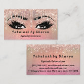 メイクアップアイブロッシュグリッタードリップバラ金ゴールド 名刺 (正面/裏面)