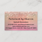 メイクアップアイブロッシュグリッタードリップバラ金ゴールド 名刺 (裏面)