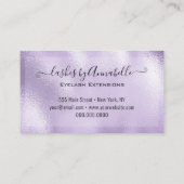 メイクアップアイラッシュスパークルグリッタードリップ赤面紫 名刺 (裏面)