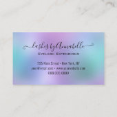 メイクアップアイラッシュスパークルシルバーグリッタードリップ 名刺 (裏面)