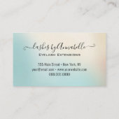 メイクアップアイラッシュスパークル金ゴールドグリッタードリップ 名刺 (裏面)