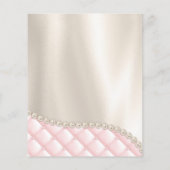 メイクアップアイラッシュブロー美しいフライヤー チラシ (裏面)