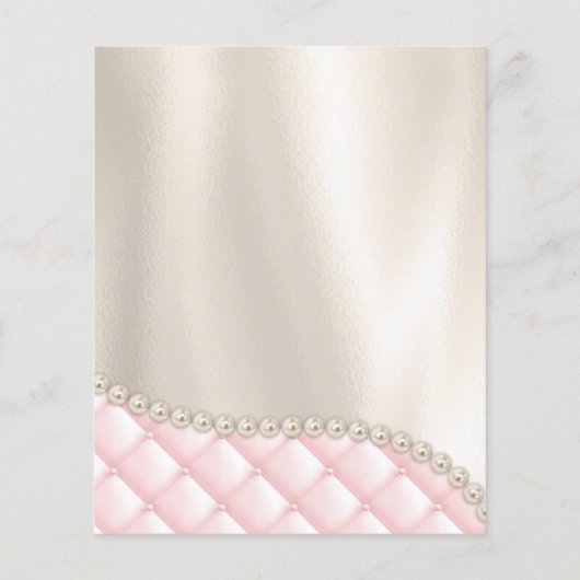 メイクアップアイラッシュブロー美しいフライヤー チラシ (裏面)