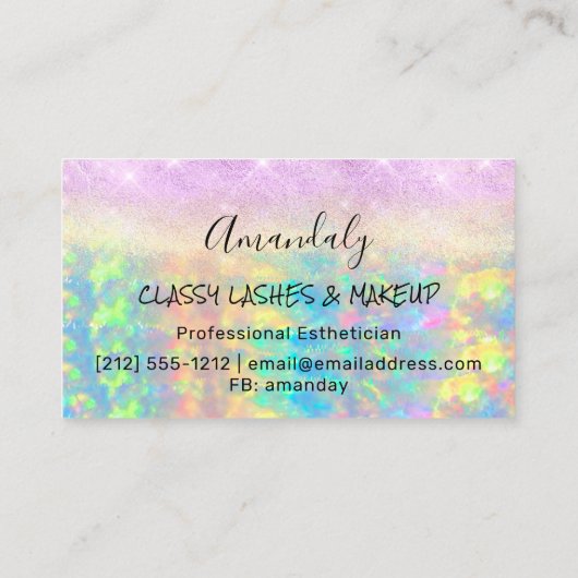 メイクアップアイラッシュマイクロブレードドリップスのロゴロータスダイヤモンド 名刺 (裏面)