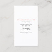 メイクアップアクセサリー 名刺 (裏面)