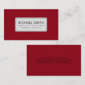 メイクアップアーティスエレガントトモダンリックの色 名刺 (正面/裏面)