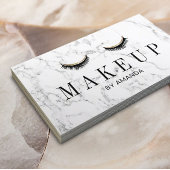 メイクアップアーティスエレガントト大理石美しいサロン 名刺