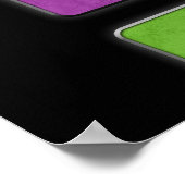 メイクアップアーティスカラフルトパレット小売サロンポスター ポスター (角)