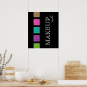 メイクアップアーティスカラフルトパレット小売サロンポスター ポスター (キッチン)