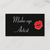 メイクアップアーティスクラシックトLips Iビジネスカード 名刺 (裏面)