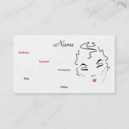 メイクアップアーティスクラシックトLips Vビジネスカード 名刺