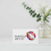 メイクアップアーティススタイリッシュトの唇#6 名刺 (スタンド正面)