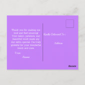 メイクアップアーティストに感謝を ポストカード (裏面)