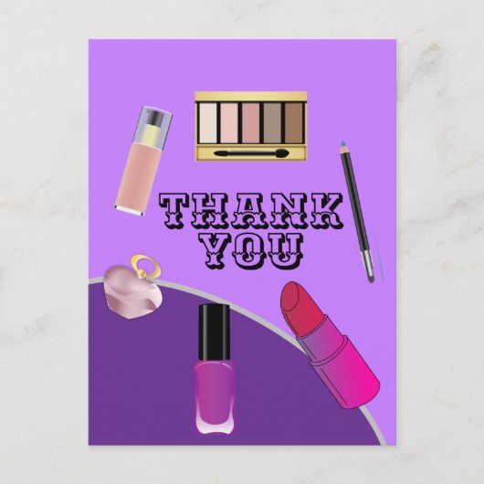 メイクアップアーティストに感謝を ポストカード (正面)