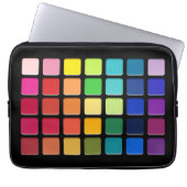 メイクアップアーティストのアイシャドーPallete Rainbow Grid ラップトップスリーブ (正面)