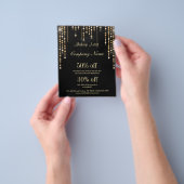 メイクアップアーティストのビジネスパーソナライズされたフライヤー チラシ (手)