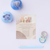 メイクアップアーティストのプロモエレガントニタリーロゴ チラシ (シングル)