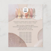 メイクアップアーティストのプロモエレガントニタリーロゴ チラシ (正面)