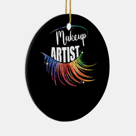 メイクアップアーティストのメイクアップ好き睫毛美 セラミックオーナメント (右)