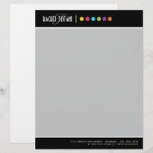 メイクアップアーティストのレター・ヘッド レターヘッド (正面/裏面)