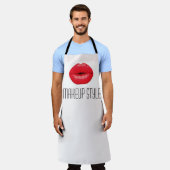 メイクアップアーティストの口紅ビジネスエプロン エプロン (着用した状態)