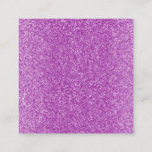 メイクアップアーティストの名刺グリッター効果 スクエア名刺 (裏面)