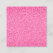 メイクアップアーティストの名刺グリッター効果 スクエア名刺 (裏面)