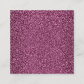 メイクアップアーティストの名刺グリッター効果 スクエア名刺 (裏面)