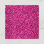 メイクアップアーティストの名刺グリッター効果 スクエア名刺 (裏面)