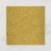 メイクアップアーティストの名刺グリッター効果 スクエア名刺 (裏面)