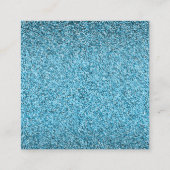 メイクアップアーティストの名刺グリッター効果 スクエア名刺 (裏面)