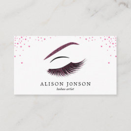 メイクアップアーティストの名刺グリッター効果 名刺