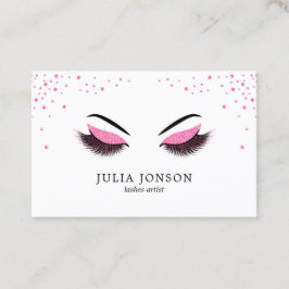 メイクアップアーティストの名刺グリッター効果 名刺