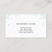 メイクアップアーティストの名刺グリッター効果 名刺 (裏面)