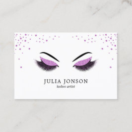 メイクアップアーティストの名刺グリッター効果 名刺