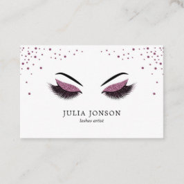 メイクアップアーティストの名刺グリッター効果 名刺